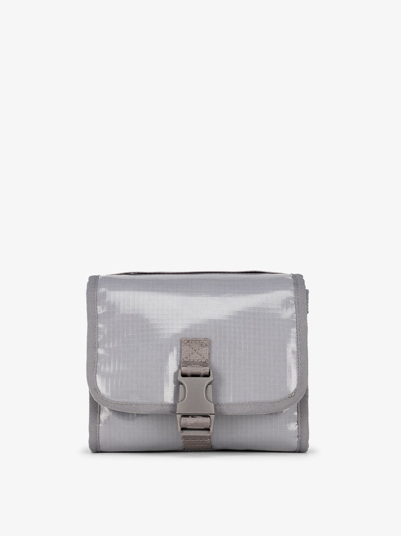 CALPAK Terra Hanging Toiletry Bag in gray storm