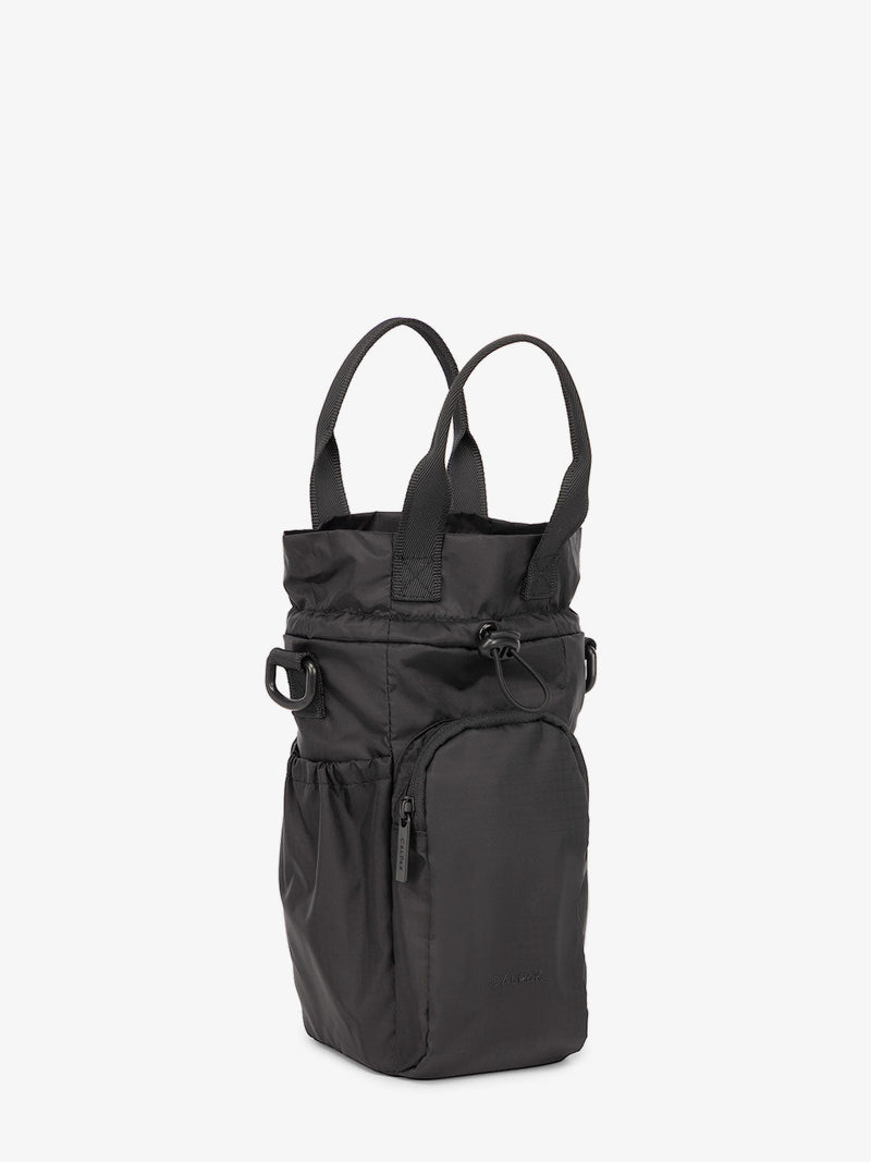 water bottle sling in black