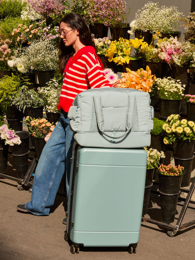 CALPAK Weekender Duffel in light blue Bluebell; WDB2501-BLUEBELL view 2
