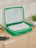 CALPAK Large Compression Packing Cubes made from durable material and expandable by 4.5"; PCL2301-GREEN-CHECKERBOARD