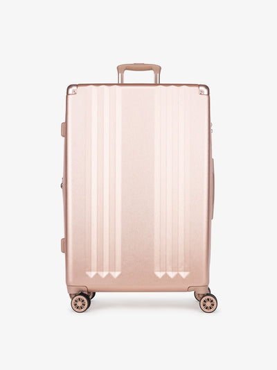 CALPAK Ambeur: lightweight rolling spinner rose gold large luggage part of 2 piece set