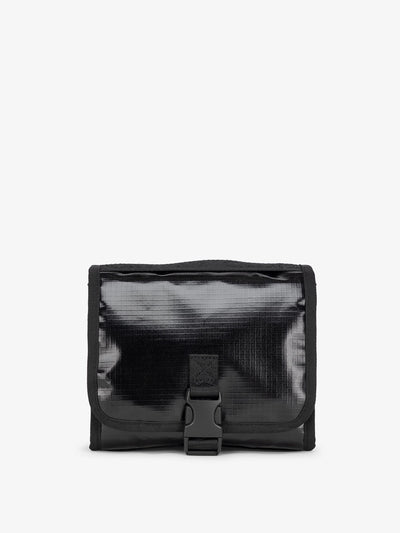 CALPAK terra hanging toiletry bag in obsidian; THY2201-OBSIDIAN