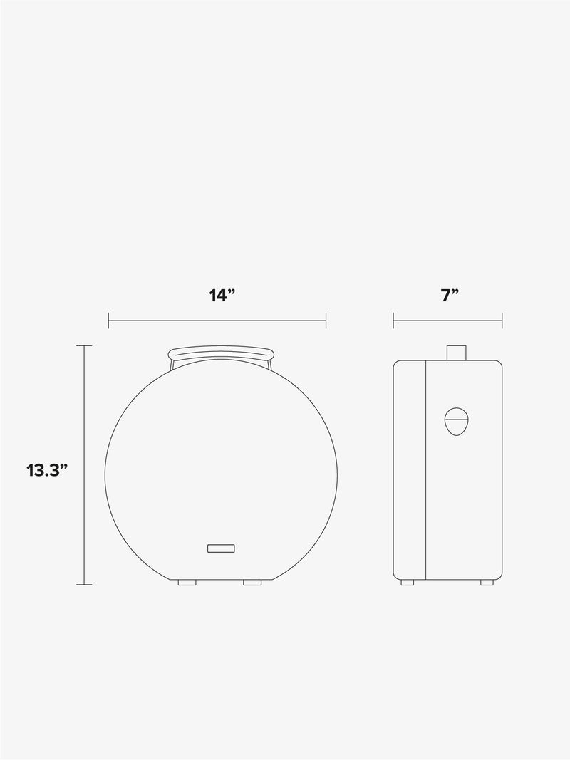 Trnk small hat box dimensions; 