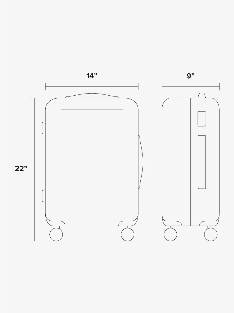 CALPAK Astyll 22 inches carry on dimensions;